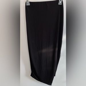 Women’s Black Side Slit Midi Skirt- Size Medium